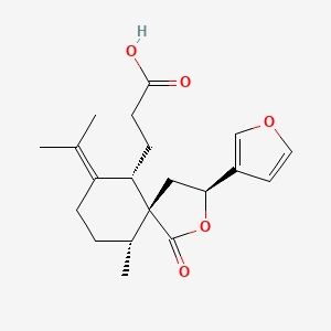 molecular formula C20H26O5 B564082 Secochiliolide acid CAS No. 102904-56-3