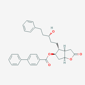 [(3Ar,4R,5R,6aS)-4-[(3R)-3-hydroxy-5-phenylpentyl]-2-oxo-3,3a,4,5,6,6a-hexahydrocyclopenta[b]furan-5-yl] 4-phenylbenzoate