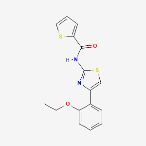 molecular formula C16H14N2O2S2 B5641022 N-[4-(2-ethoxyphenyl)-1,3-thiazol-2-yl]thiophene-2-carboxamide 