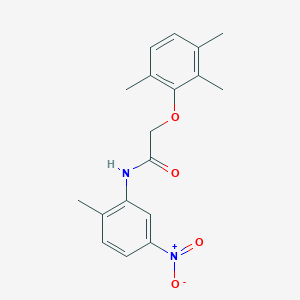molecular formula C18H20N2O4 B5641081 N-(2-methyl-5-nitrophenyl)-2-(2,3,6-trimethylphenoxy)acetamide 