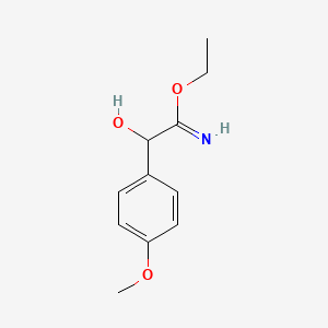Ethyl 2-hydroxy-2-(4-methoxyphenyl)ethanimidate