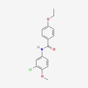 molecular formula C16H16ClNO3 B5641264 N-(3-chloro-4-methoxyphenyl)-4-ethoxybenzamide 