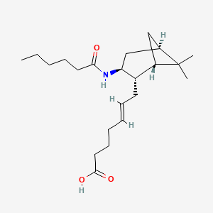 (E)-7-[(1S,2S,3S,5R)-3-(hexanoylamino)-6,6-dimethyl-2-bicyclo[3.1.1]heptanyl]hept-5-enoic acid