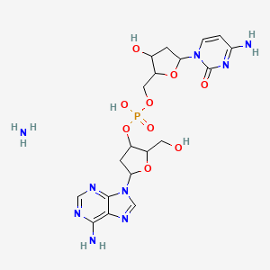 [5-(4-Amino-2-oxopyrimidin-1-yl)-3-hydroxyoxolan-2-yl]methyl [5-(6-aminopurin-9-yl)-2-(hydroxymethyl)oxolan-3-yl] hydrogen phosphate;azane