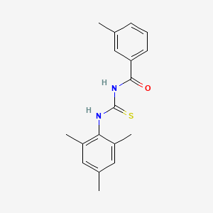 molecular formula C18H20N2OS B5641351 3-methyl-N-[(2,4,6-trimethylphenyl)carbamothioyl]benzamide 