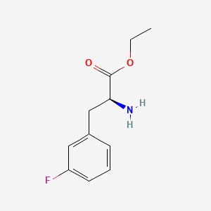 ethyl (2S)-2-amino-3-(3-fluorophenyl)propanoate