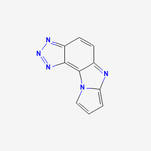 molecular formula C10H5N5 B564153 Pyrrolo[2',1':2,3]imidazo[4,5-e]benzotriazole CAS No. 110748-80-6