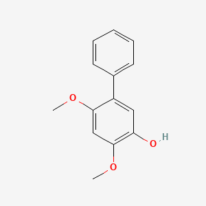 molecular formula C14H14O3 B564155 [1,1-Biphenyl]-3-ol,4,6-dimethoxy- CAS No. 103594-25-8