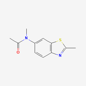 molecular formula C11H12N2OS B564159 Acetamide, N-methyl-N-(2-methyl-6-benzothiazolyl)- CAS No. 110460-00-9