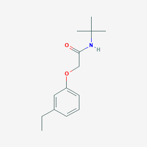 molecular formula C14H21NO2 B5641595 N-tert-butyl-2-(3-ethylphenoxy)acetamide 