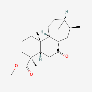 molecular formula C21H32O3 B564174 methyl (1S,4S,5S,9S,10S,13R,14S)-5,9,14-trimethyl-2-oxotetracyclo[11.2.1.01,10.04,9]hexadecane-5-carboxylate CAS No. 19885-18-8