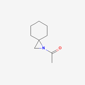 molecular formula C9H15NO B564176 1-Azaspiro[2.5]octane,1-acetyl- CAS No. 101714-79-8