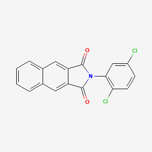 molecular formula C18H9Cl2NO2 B5641762 2-(2,5-DICHLOROPHENYL)-1H,2H,3H-BENZO[F]ISOINDOLE-1,3-DIONE 