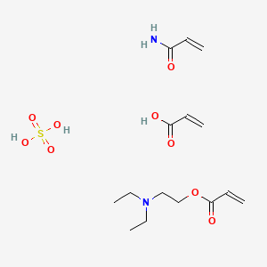 molecular formula C15H28N2O9S B564179 2-Propenoic acid, polymer with 2-(diethylamino)ethyl 2-propenoate and 2-propenamide, sulfate CAS No. 103458-43-1
