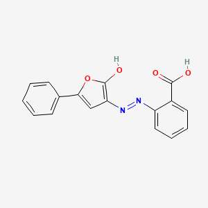 molecular formula C17H12N2O4 B5641830 2-(2-(2-oxo-5-phenylfuran-3(2H)-ylidene)hydrazinyl)benzoic acid CAS No. 62160-61-6