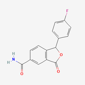 1-(4-Fluorophenyl)-3-oxo-1,3-dihydroisobenzofuran-5-carboxamide
