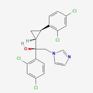 1H-Imidazole-1-ethanol, alpha-(2,4-dichlorophenyl)-alpha-(2-(2,4-dichlorophenyl)cyclopropyl)-, (1alpha(theta),2beta)-