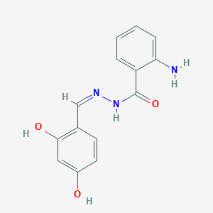molecular formula C14H13N3O3 B564214 Anuthranilic acid resorcylal hydrazide CAS No. 102915-34-4