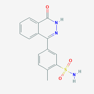 molecular formula C15H13N3O3S B5642171 2-Methyl-5-(4-oxo-3,4-dihydrophthalazin-1-yl)benzenesulfonamide 