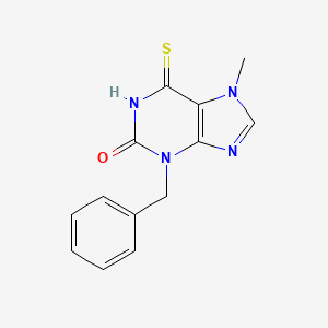 molecular formula C13H12N4OS B5642211 3-benzyl-7-methyl-6-thioxo-1,3,6,7-tetrahydro-2H-purin-2-one 