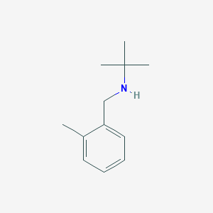 molecular formula C12H19N B056423 N-(tert-butyl)-N-(2-methylbenzyl)amine CAS No. 112093-21-7