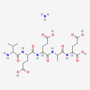 molecular formula C23H40N6O12 B564234 Val-glu-glu-ala-glu CAS No. 100930-17-4