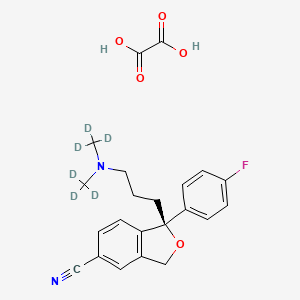 molecular formula C22H23FN2O5 B564237 (S)-Citalopram-d6 Oxalate CAS No. 1217733-09-9