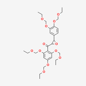 molecular formula C30H42O12 B564238 [3-[3,4-Bis(ethoxymethoxy)phenyl]oxiranyl][2,4,6-tris(ethoxymethoxy)phenyl]methanone CAS No. 1076199-12-6