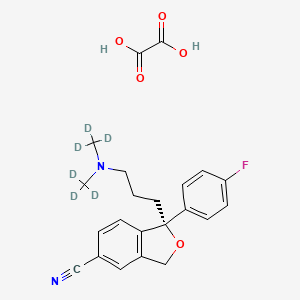 molecular formula C22H23FN2O5 B564239 (R)-Citalopram-d6 Oxalate CAS No. 1217768-91-6