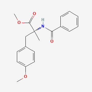 molecular formula C19H21NO4 B564240 N-Benzoyl-O,alpha-dimethyl-D-tyrosine methyl ester CAS No. 172168-14-8