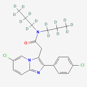 molecular formula C21H23Cl2N3O B564242 Alpidem-d14 CAS No. 1189962-23-9
