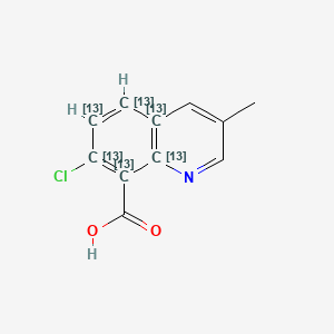 molecular formula C11H8ClNO2 B564248 Quinmerac-13C6 CAS No. 1185039-71-7