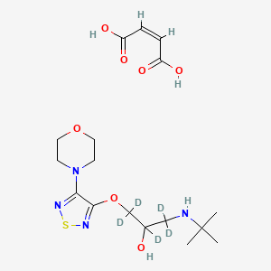 molecular formula C17H28N4O7S B564250 rac 替莫洛尔-d5 酒石酸盐 CAS No. 1217260-21-3