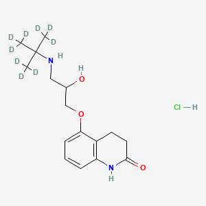 molecular formula C16H25ClN2O3 B564251 Carteolol-d9hydrochloride 
