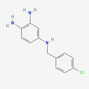 molecular formula C13H14ClN3 B564253 4-(4-Chlorobenzylamino)-1,2-phenylenediamine CAS No. 1076199-81-9