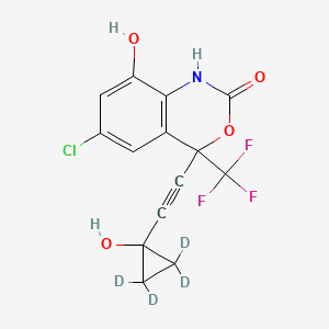 molecular formula C14H9ClF3NO4 B564256 rac 8,14-Dihydroxy Efavirenz-d4 CAS No. 1189859-26-4