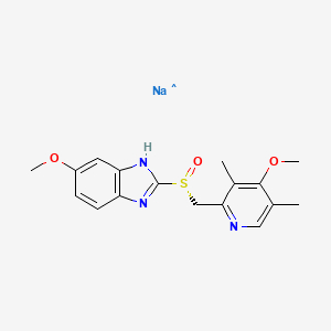 molecular formula C17H19N3NaO3S B564257 r-奥美拉唑 CAS No. 161796-77-6