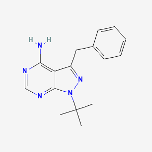molecular formula C16H19N5 B564263 4-Amino-1-tert-butyl-3-benzylpyrazolo[3,4-d]pyrimidine CAS No. 186895-85-2