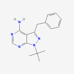 B564263 3-Benzyl-1-tert-butylpyrazolo[3,4-d]pyrimidin-4-amine CAS No. 186895-85-2