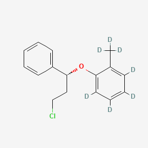 molecular formula C16H17ClO B564272 (R)-3-Chloro-1-phenyl-1-(2-methylphenoxy-d7)propane CAS No. 1217765-70-2