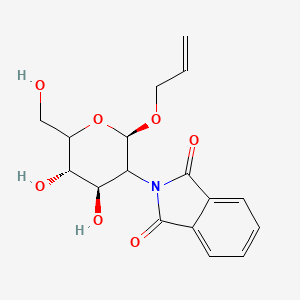 molecular formula C17H19NO7 B564274 Allyl 2-Deoxy-2-(1,3-dihydro-1,3-dioxo-2H-isoindol-2-yl)-beta-D-glucopyranoside CAS No. 114853-29-1