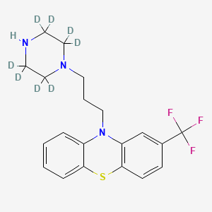 molecular formula C20H22F3N3S B564287 N-Desmethyl Trifluoperazine-d8 Dihydrochloride CAS No. 1246814-84-5
