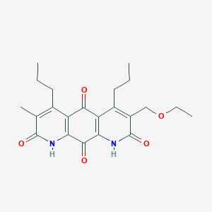 3-(Ethoxymethyl)-7-methyl-4,6-dipropyl-1,9-dihydropyrido[3,2-g]quinoline-2,5,8,10-tetrone