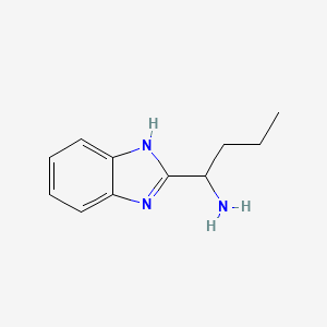 molecular formula C11H15N3 B564293 1-(1H-benzimidazol-2-yl)butan-1-amine CAS No. 101594-06-3