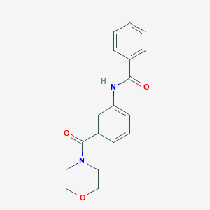 molecular formula C18H18N2O3 B5642953 N-[3-(morpholine-4-carbonyl)phenyl]benzamide 