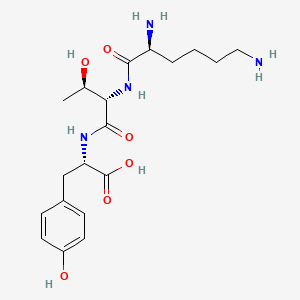 molecular formula C19H30N4O6 B564297 H-Lys-Thr-Tyr-OH CAS No. 108191-44-2