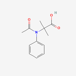 molecular formula C12H15NO3 B564301 alpha-(N-acetyl-anilino)-isobutyric acid CAS No. 105901-29-9