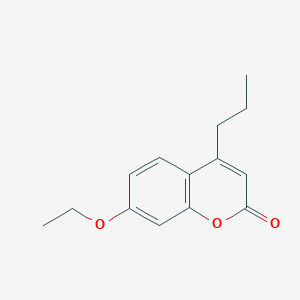 molecular formula C14H16O3 B5643185 7-ethoxy-4-propyl-2H-chromen-2-one 