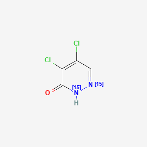 molecular formula C4H2Cl2N2O B564319 4,5-Dichloro-6-pyridazone-15N2 CAS No. 1189481-89-7