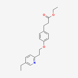 molecular formula C20H25NO3 B564327 Ethyl 3-(4-(2-(5-ethylpyridin-2-yl)ethoxy)phenyl)propanoate CAS No. 868754-42-1